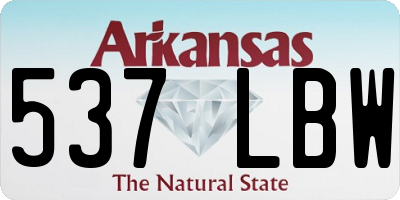 AR license plate 537LBW
