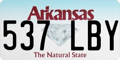AR license plate 537LBY