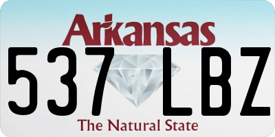 AR license plate 537LBZ