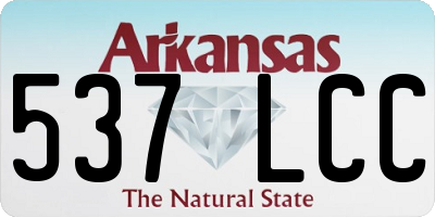 AR license plate 537LCC