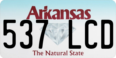 AR license plate 537LCD