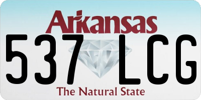 AR license plate 537LCG