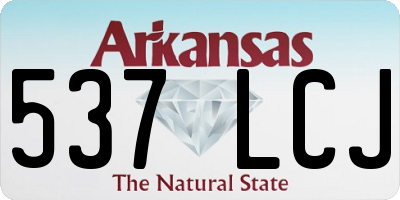 AR license plate 537LCJ