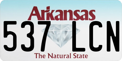 AR license plate 537LCN