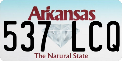 AR license plate 537LCQ