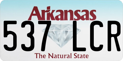 AR license plate 537LCR