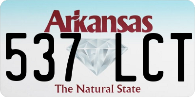 AR license plate 537LCT