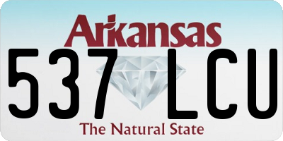 AR license plate 537LCU