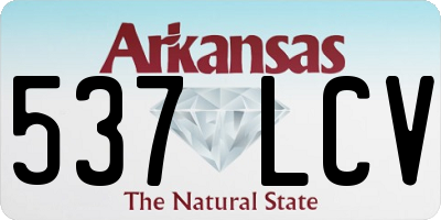 AR license plate 537LCV