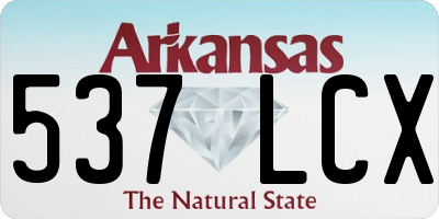 AR license plate 537LCX