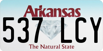 AR license plate 537LCY