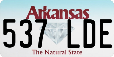 AR license plate 537LDE