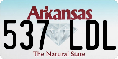 AR license plate 537LDL