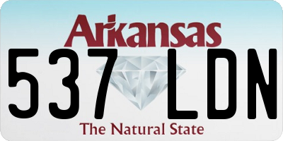 AR license plate 537LDN