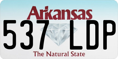 AR license plate 537LDP
