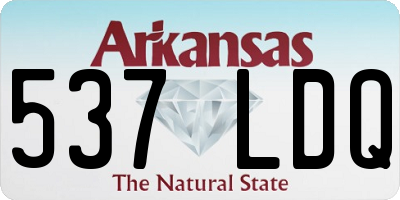 AR license plate 537LDQ