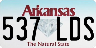 AR license plate 537LDS