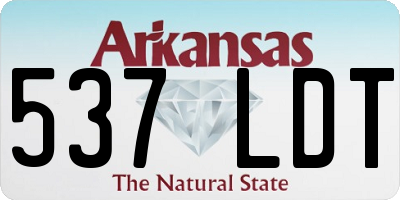AR license plate 537LDT