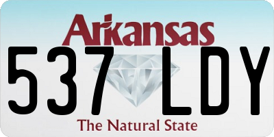 AR license plate 537LDY