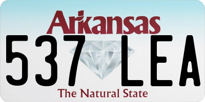 AR license plate 537LEA