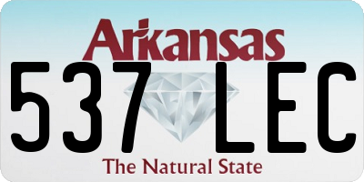 AR license plate 537LEC