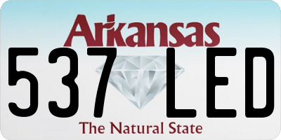 AR license plate 537LED