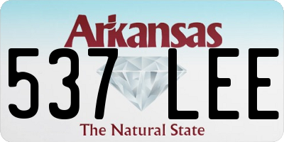 AR license plate 537LEE