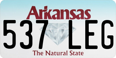 AR license plate 537LEG