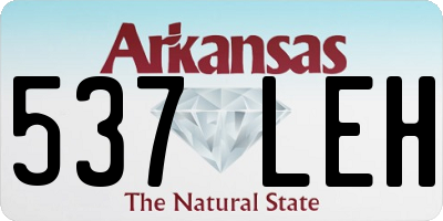 AR license plate 537LEH