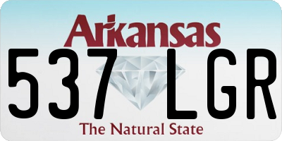 AR license plate 537LGR