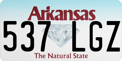 AR license plate 537LGZ