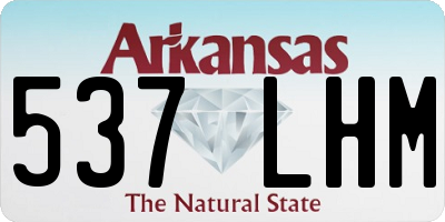 AR license plate 537LHM