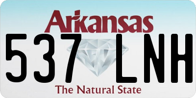 AR license plate 537LNH