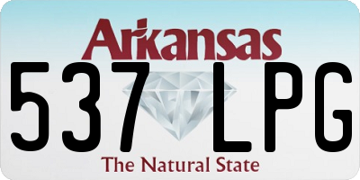 AR license plate 537LPG