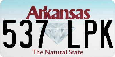 AR license plate 537LPK