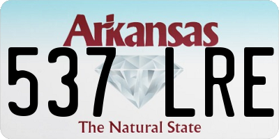 AR license plate 537LRE