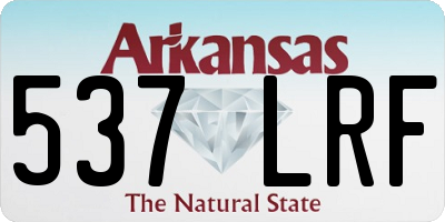 AR license plate 537LRF