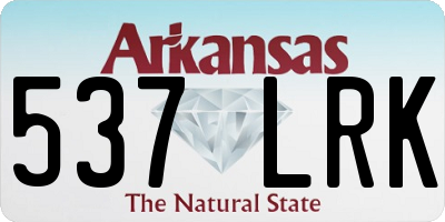 AR license plate 537LRK