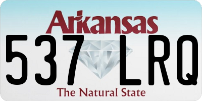 AR license plate 537LRQ