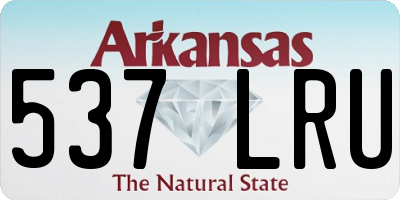 AR license plate 537LRU