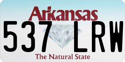 AR license plate 537LRW