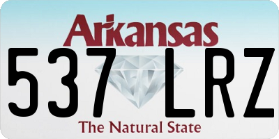 AR license plate 537LRZ