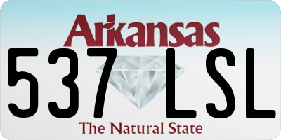 AR license plate 537LSL