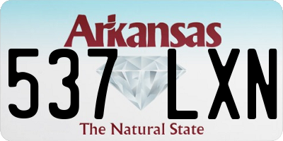 AR license plate 537LXN