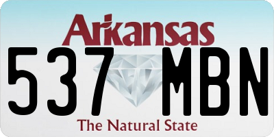 AR license plate 537MBN