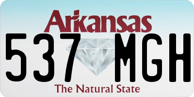 AR license plate 537MGH