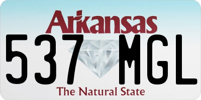 AR license plate 537MGL