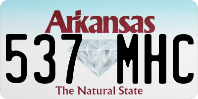 AR license plate 537MHC