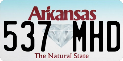 AR license plate 537MHD
