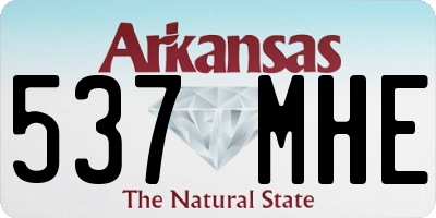 AR license plate 537MHE